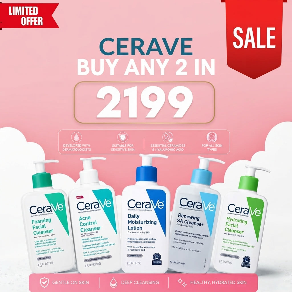 Buy Any 2 Cleansers - Moisturizers Limited Time Offer !