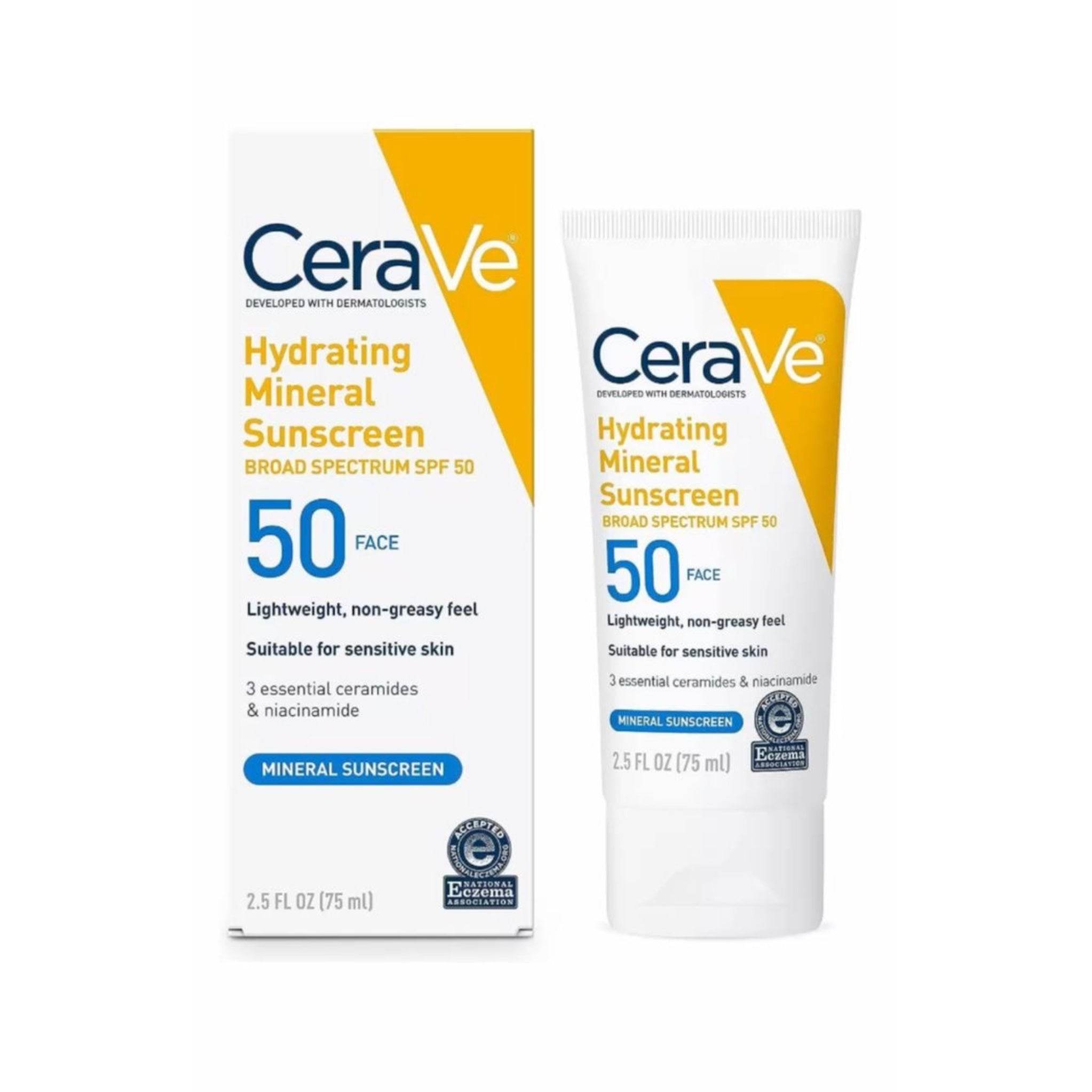 CeraVe Hydrating Mineral Sunscreen SPF 50